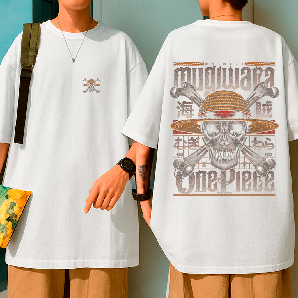 Camisa Oversize Camiseta Mugiwaras Anime One Piece Luffy — imagem 2 de 2