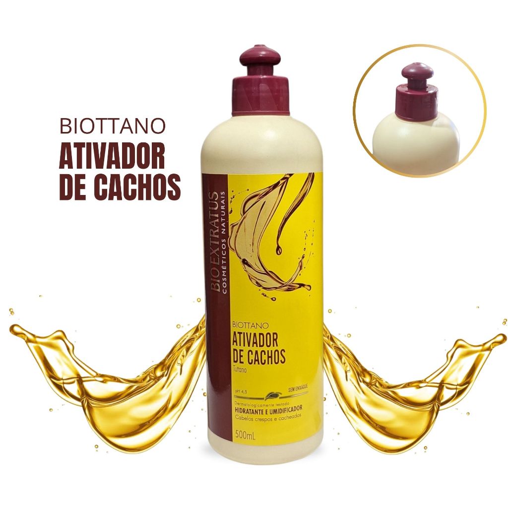 Finalizador Biottano Tutano Bio Extratus 500ml Hidratante Umidificador Ativador Cachos Pentear