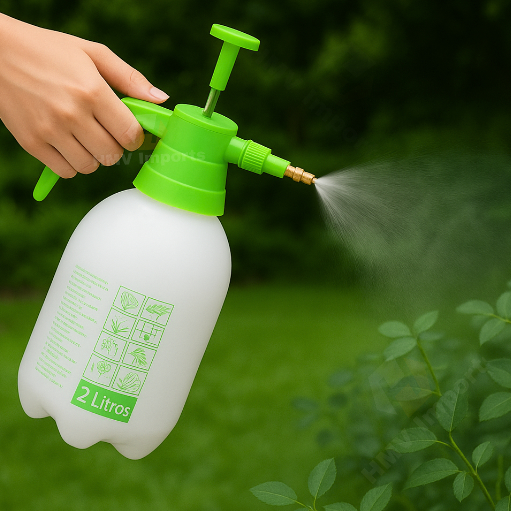 Pulverizador Manual 2L Alta Pressão com Trava Borrifador Multiuso para Jardinagem Plantas ...