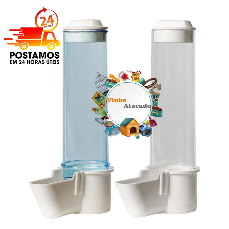 Kit 12 Comedouro Automático Italiano 75ml Excelente Para Passarinhos Canario Belga Agapornis Periquito Australiano