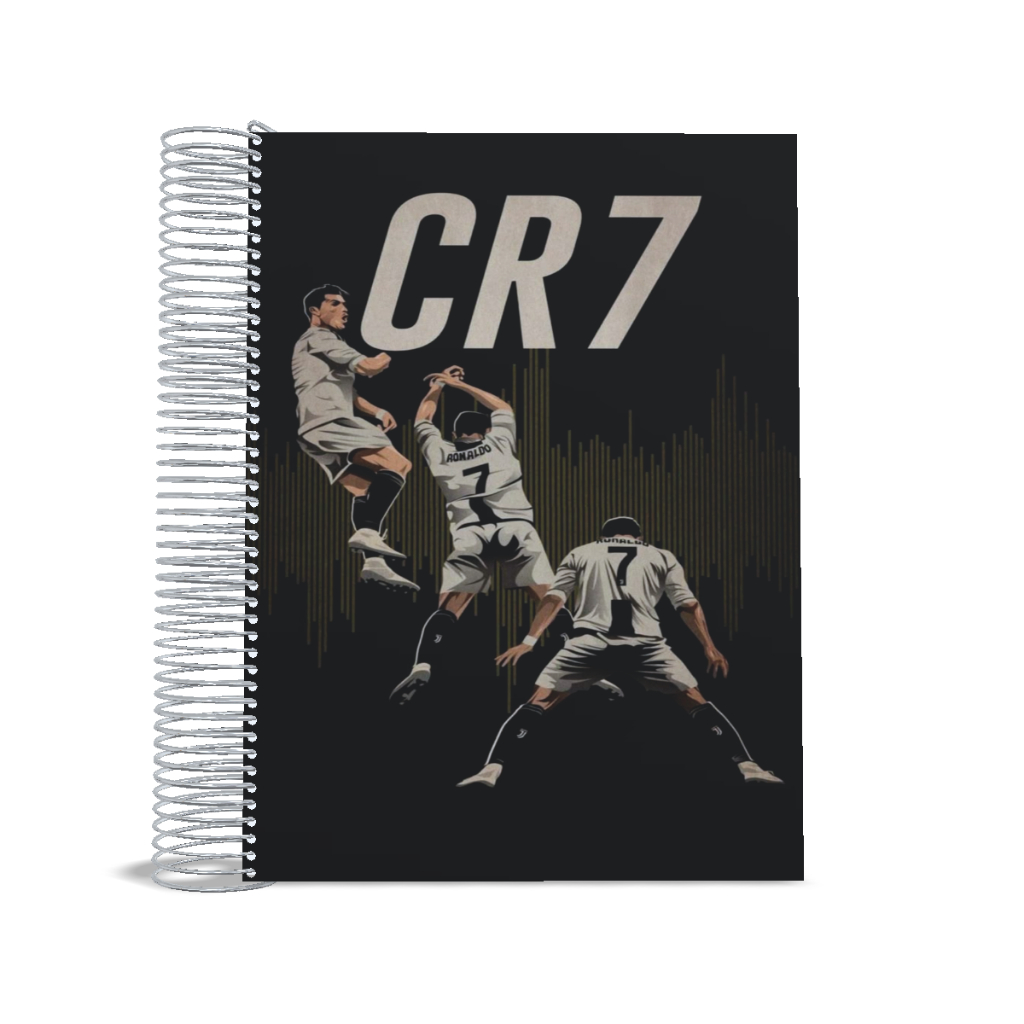 Caderno universitário Cristiano Ronaldo Jogador 1 Matéria universitario AB