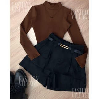 Conjunto2 Um bory body Manga Longa+ Short Preto São João Moda Blogueira 2026