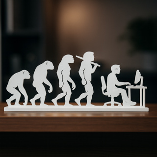 Decoração Evolução Humana para Programador Desenvolvedor | Presente Nerd, TI, Programador e Tecnologia em Oferta na Shopee