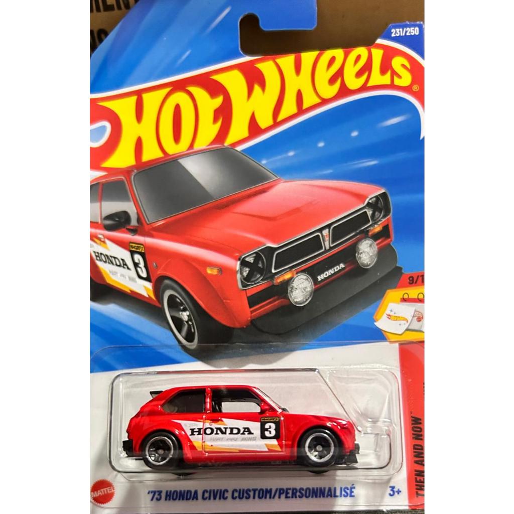 Hot Wheels ’73 Honda Civic Custom – Then and Now 9/10 (2025) – Edição Colecionador