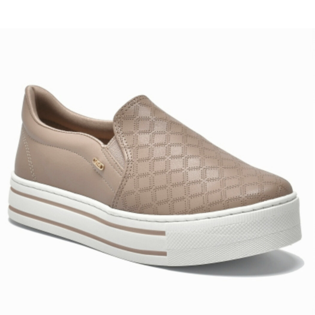 Tenis Slip On  Feminino Flatform Via Marte Calce Fácil 010-23