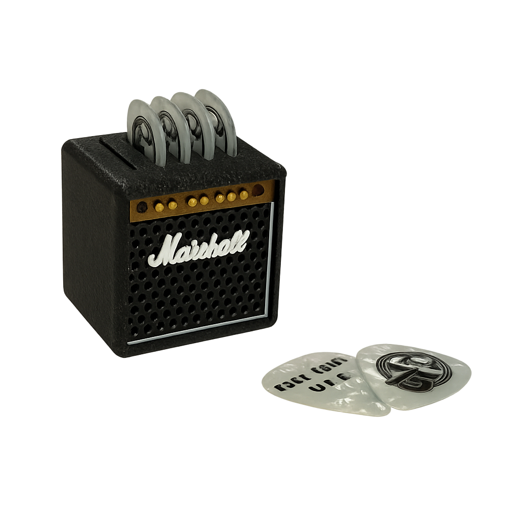 Porta Palhetas Temático Mini Amplificador Marshall