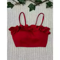 Top cropped feminino alfaiataria tem bojo \ Atras com amarrado \tamanho único veste 36-40
