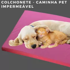 caminha pet cachorro e gato colchonete impermeável, macio pequeno grande