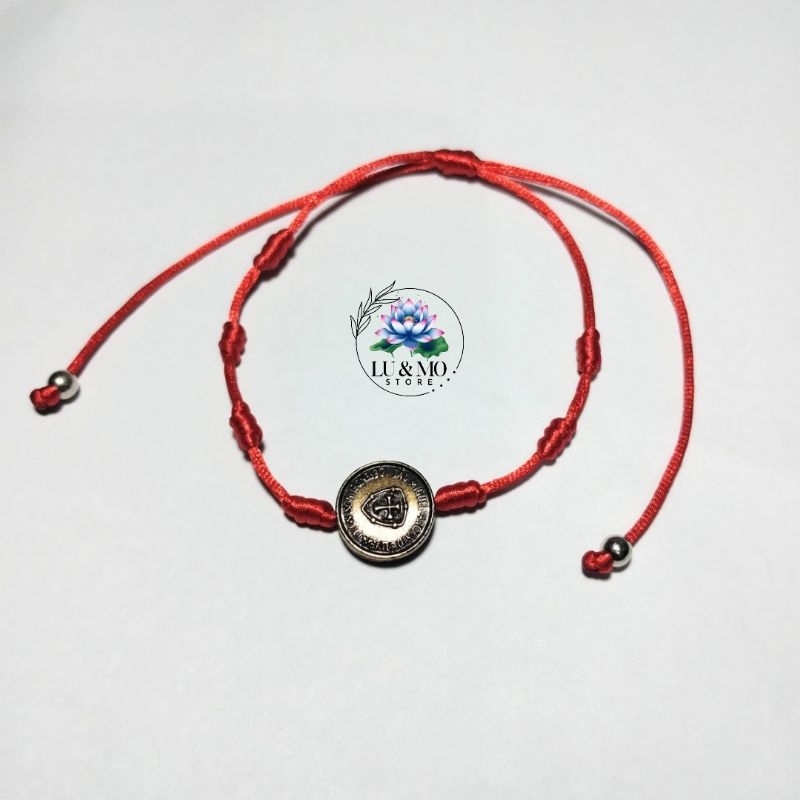 Pulseira Medalha São Miguel Arcanjo 7 Nós Regulável em Oferta na Shopee