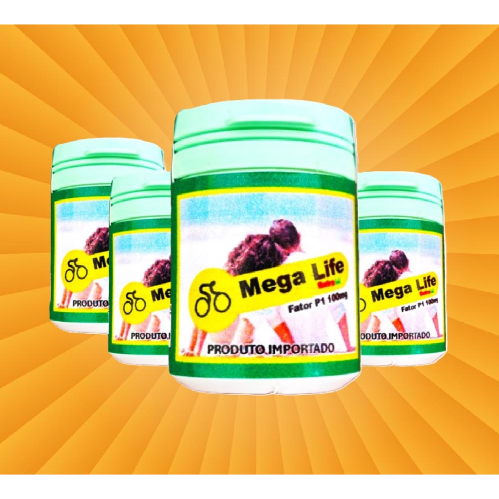 Mega Life 100% Natural Original 1 Pote com 30 caps.