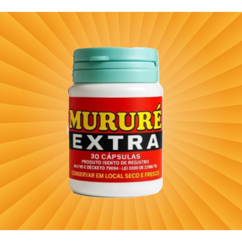 Mururé Extra 100% Natural Original 1 Pote com 30 Caps,