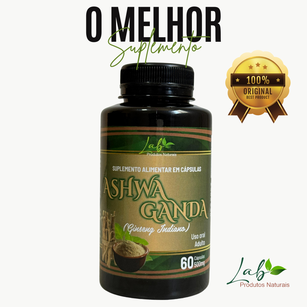 Ashwagandha 500mg – 60 Cápsulas | Suplemento Alimentar em Oferta na Shopee