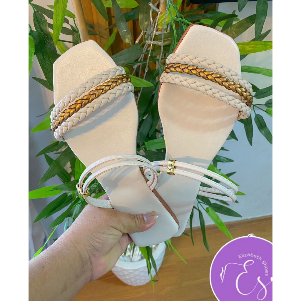 Sapatos Femininos Sandálias  Chinelos Sandália Plana Rasteirinha flat revendar confortavel sapatilha