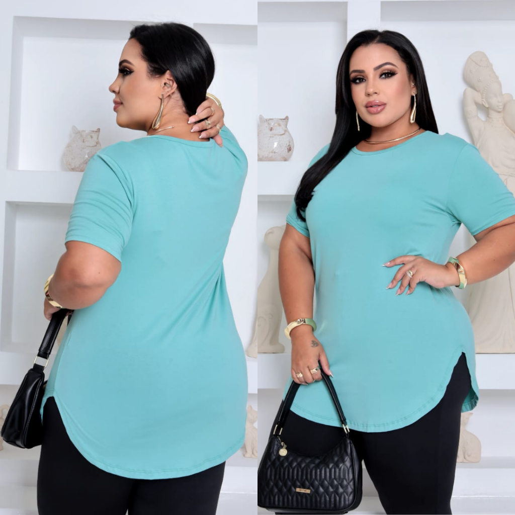 Blusa Fitness Plus Size Tapa Bumbum Camiseta Longa Feminina Academia Ginástica Treino Tamanho Grande em Oferta na Shopee