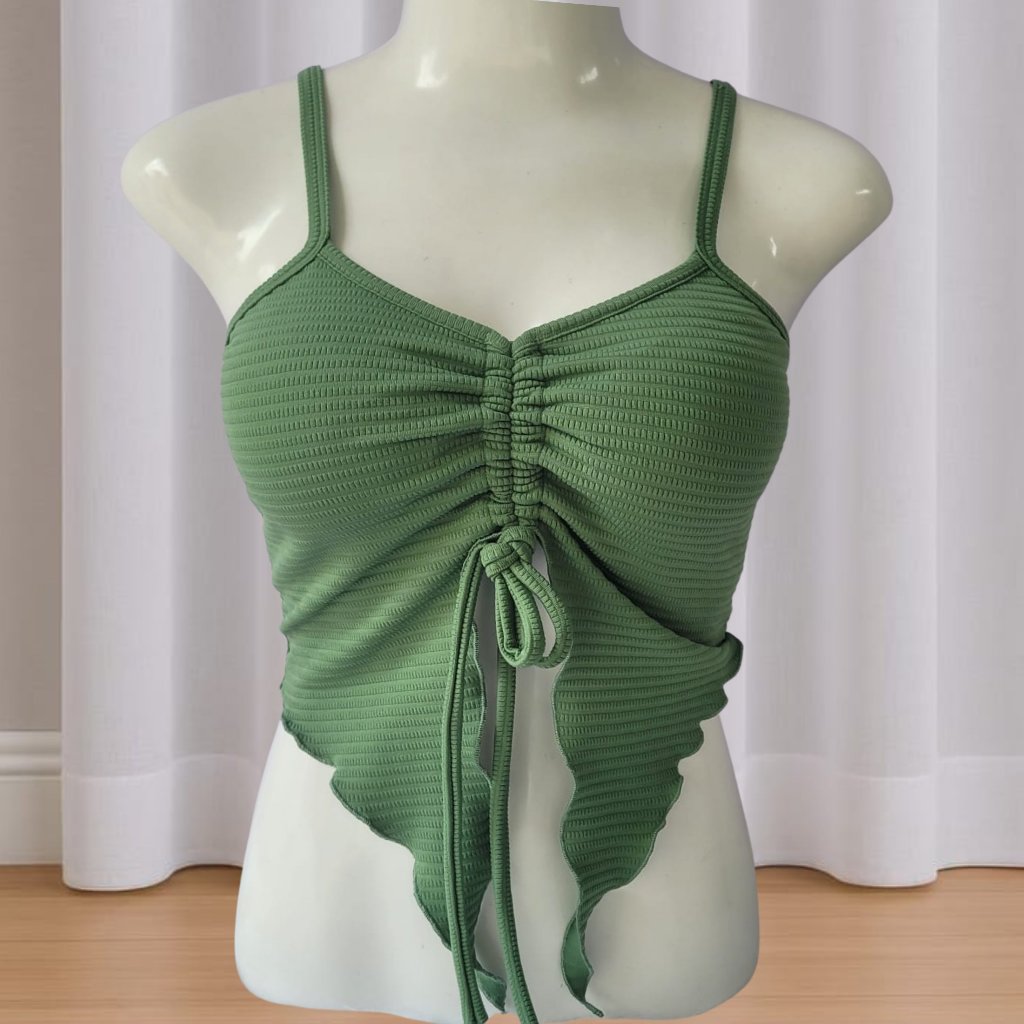 Top Cropped Com Alcinha  Feminino Amarração Frontal Personalizável Com Bojo Tendencia Verão em Oferta na Shopee