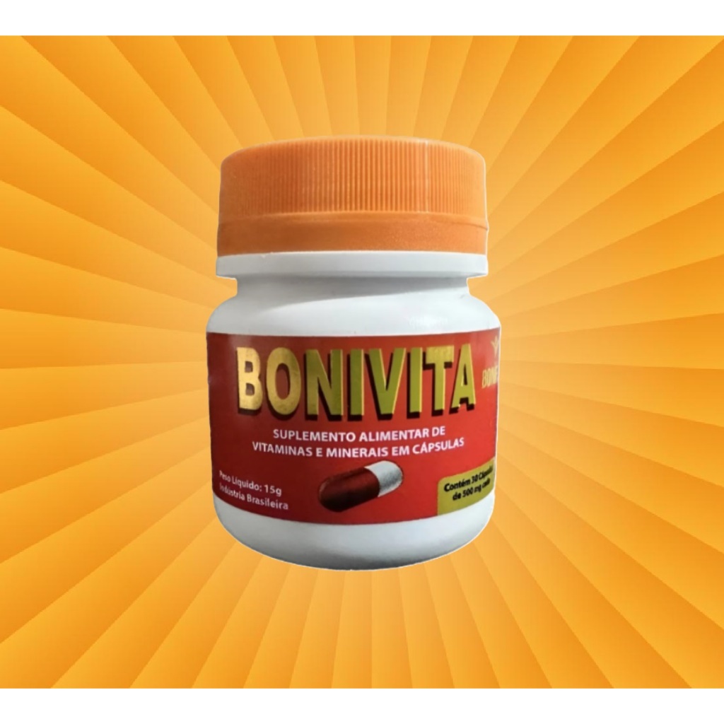 Bonivita 100% Natural Original 1 Pote com 30 Caps.