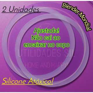 Kit 2 peças Anel Borracha Silicone Vedação da Lamina Personal Blender Dg-01 Mondial. em Oferta na Shopee