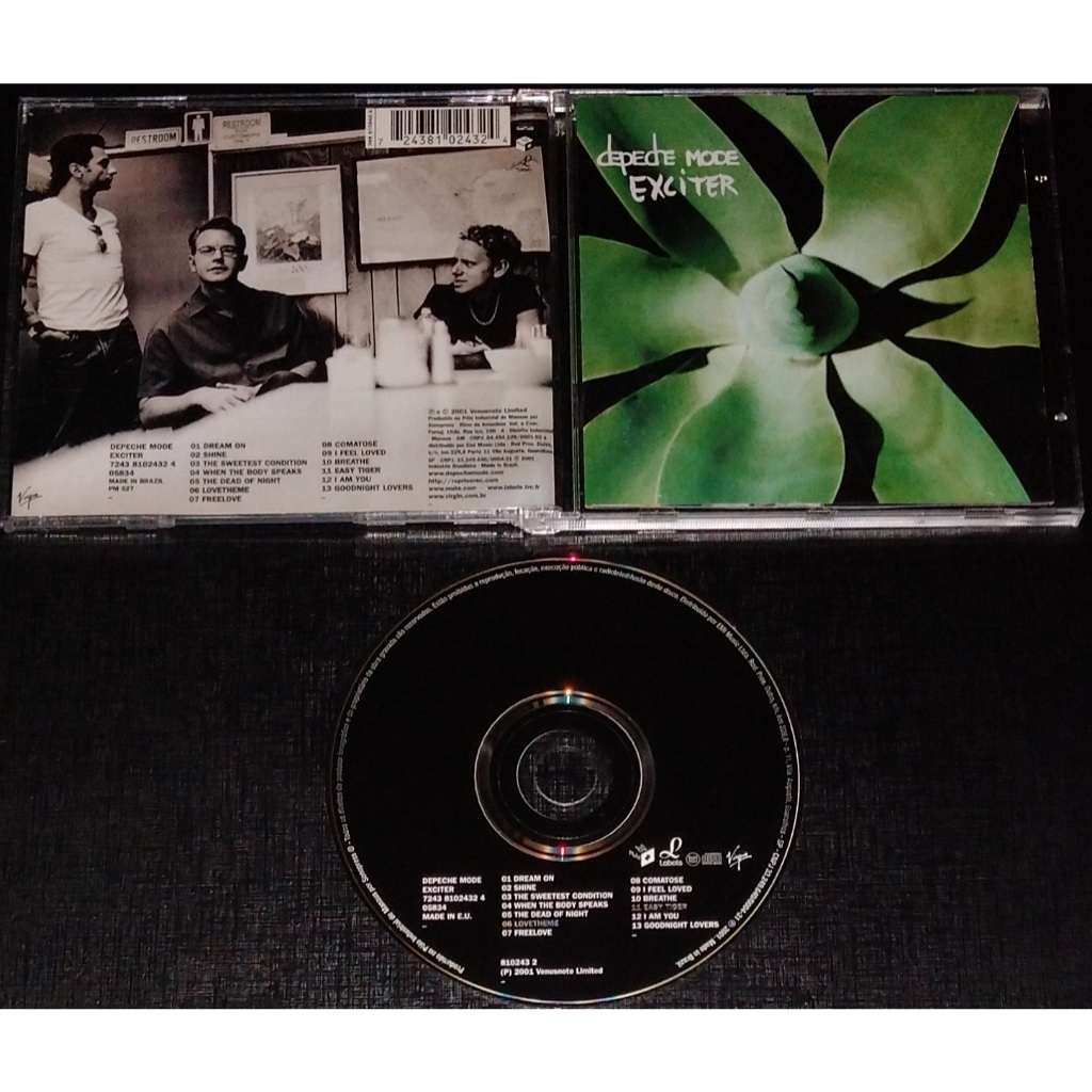 Depeche Mode CD Exciter 2001 Raro Dream on Freelove I Feel Loved Ótimo Estado