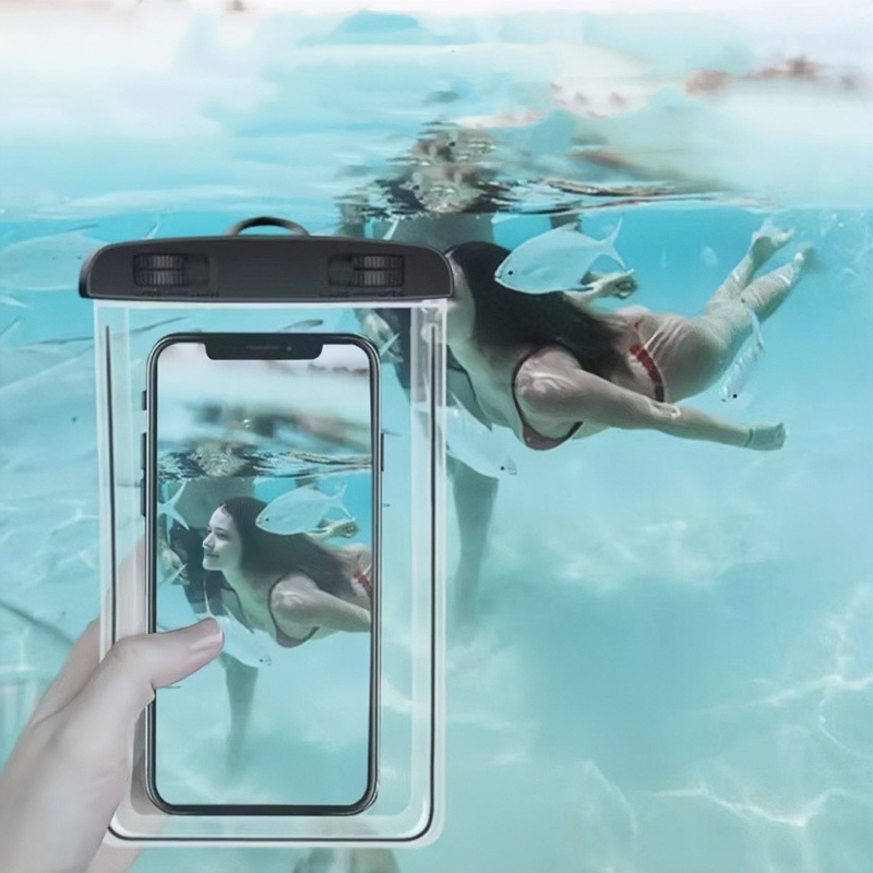 Capa Bolsa Prova Dágua Impermeável Celular Transparente Universal Capa Celular Dágua