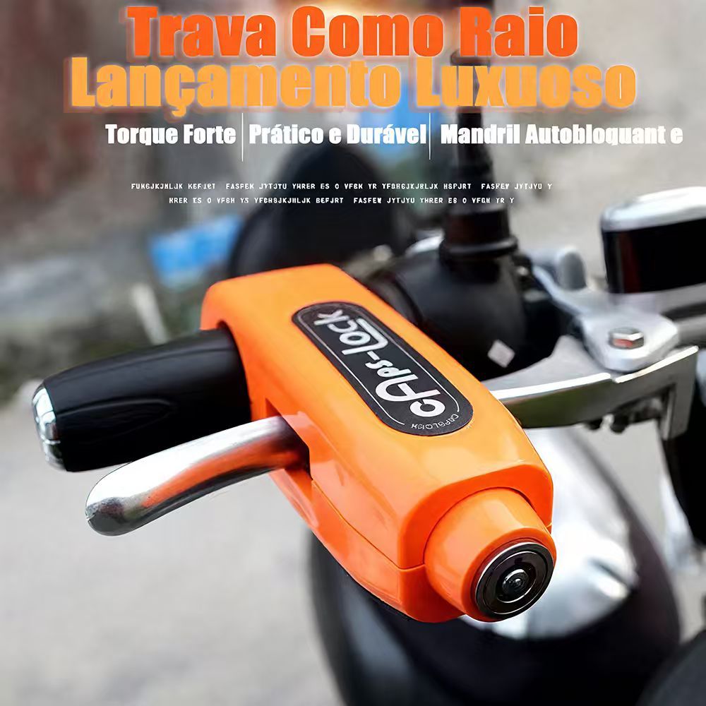 Cadeado de segurança para manípulo de motocicleta elétrica (ou bicicleta elétrica