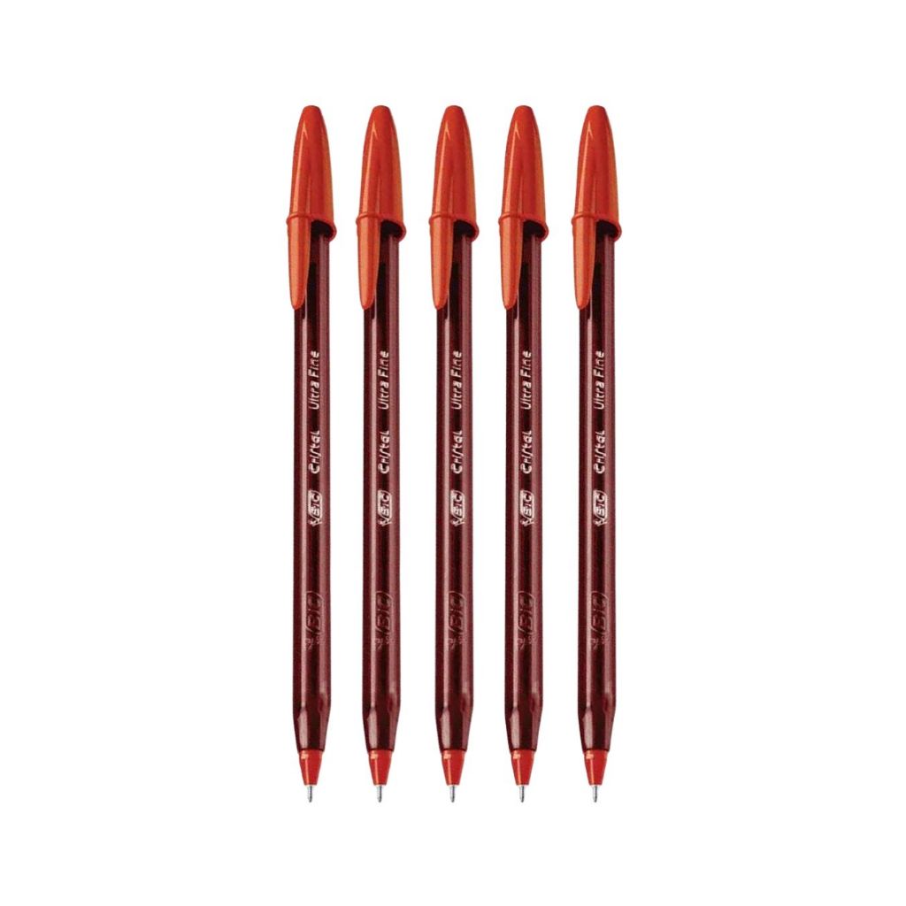 Kit Caneta Esferográfica 0.7 Cristal Ultra Fine Needle (Azul Preto Vermelho) - BIC em Oferta na Shopee