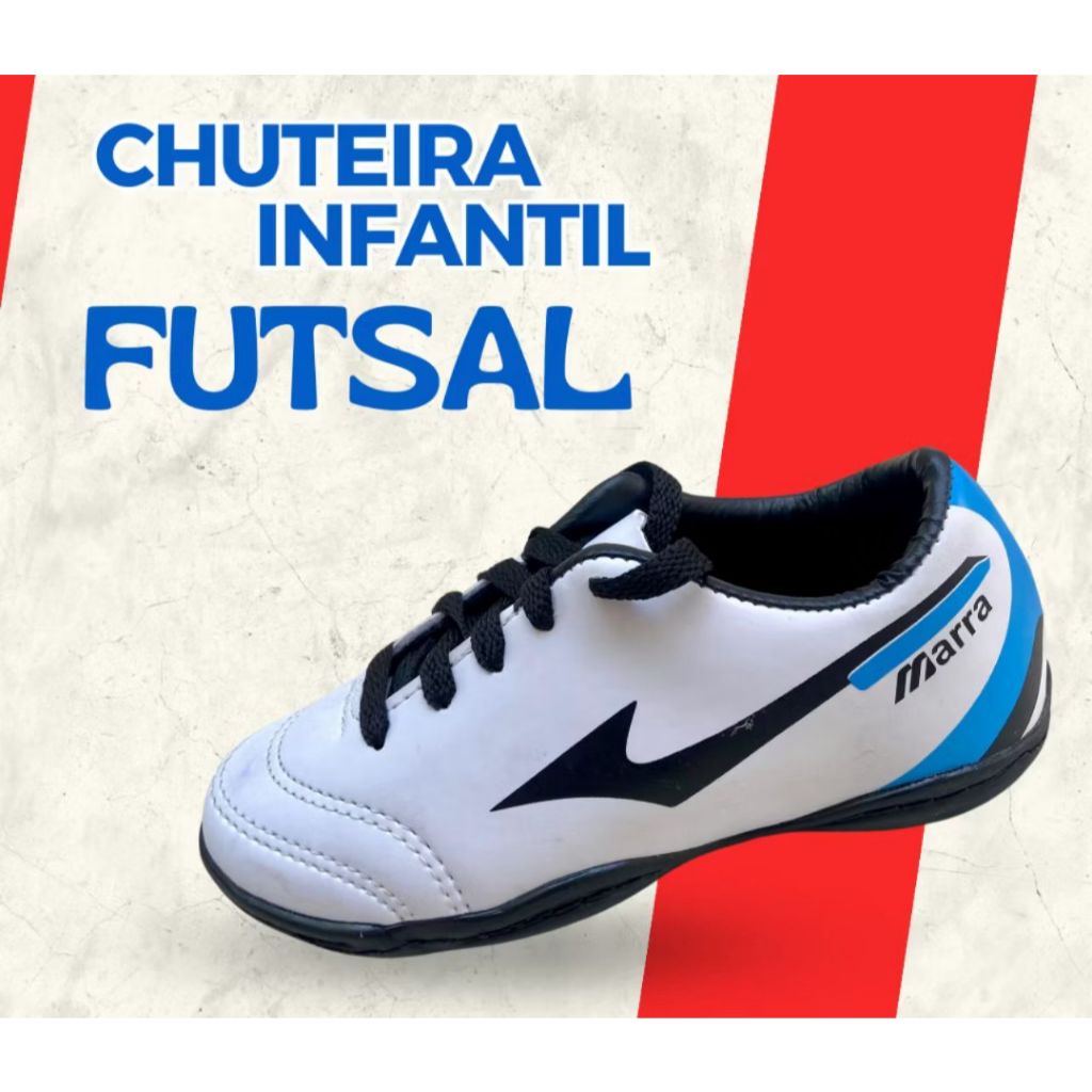 Tênis Chuteira INFANTIL FUTSAL –  Reforçada Quadra Criança Unissex Salão Futebol em Oferta na Shopee