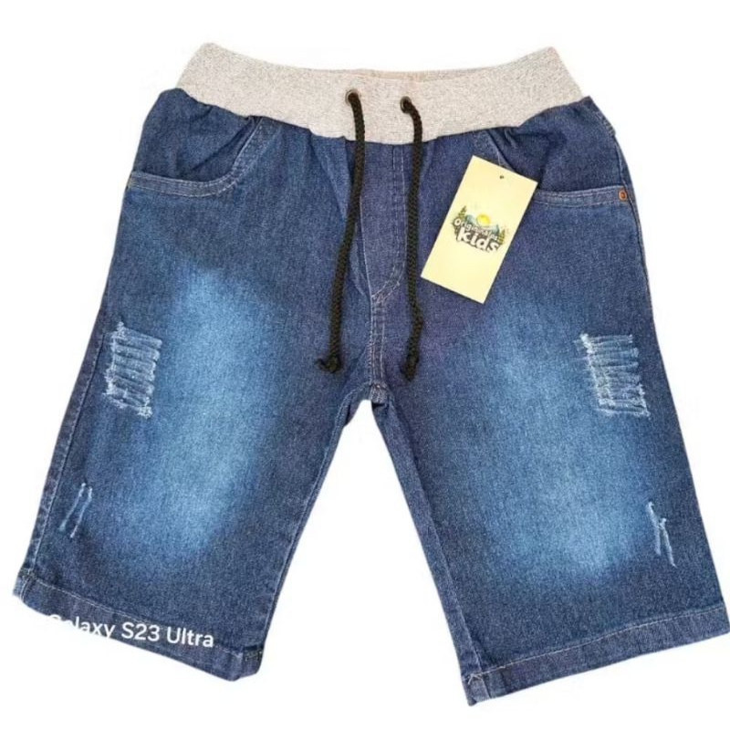 bermuda de elástico no cós Tamanho 4 ao 16 masculina juvenil com cordão infantil menino bermuda jogger