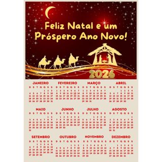 10 CALENDÁRIOS DE  PAREDE A4 2026 em Oferta na Shopee