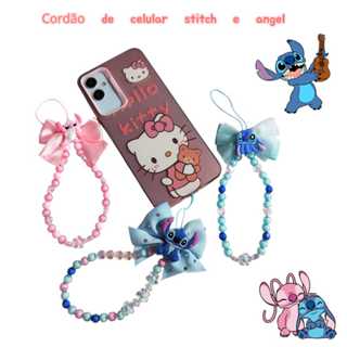 Cordão para celular mochila stitch e angel cordinha para celular mochila stitch e angel em Oferta na Shopee