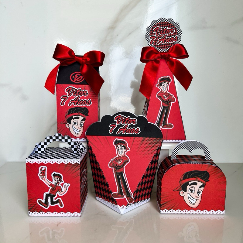 kit Caixas Personalizadas Enaldinho Básico Lembrancinha para Festa Infantil/ Aniversário em Oferta na Shopee