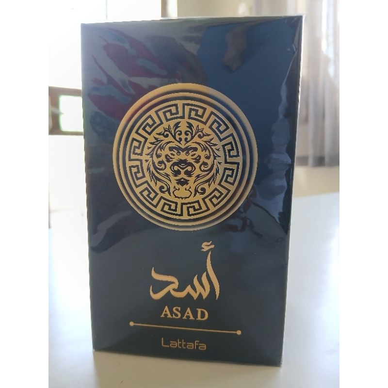 Perfume Asad Lattafa Masculino Original 100ml | Amadeirado Oriental | Fixação Forte e Longa Duração