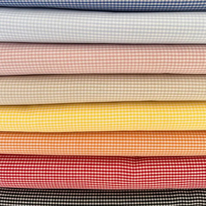 Tecido Xadrez Mini Fio Tinto +10 Cores Caldeira Tricoline 100% Algodão 55x150cm em Oferta na Shopee