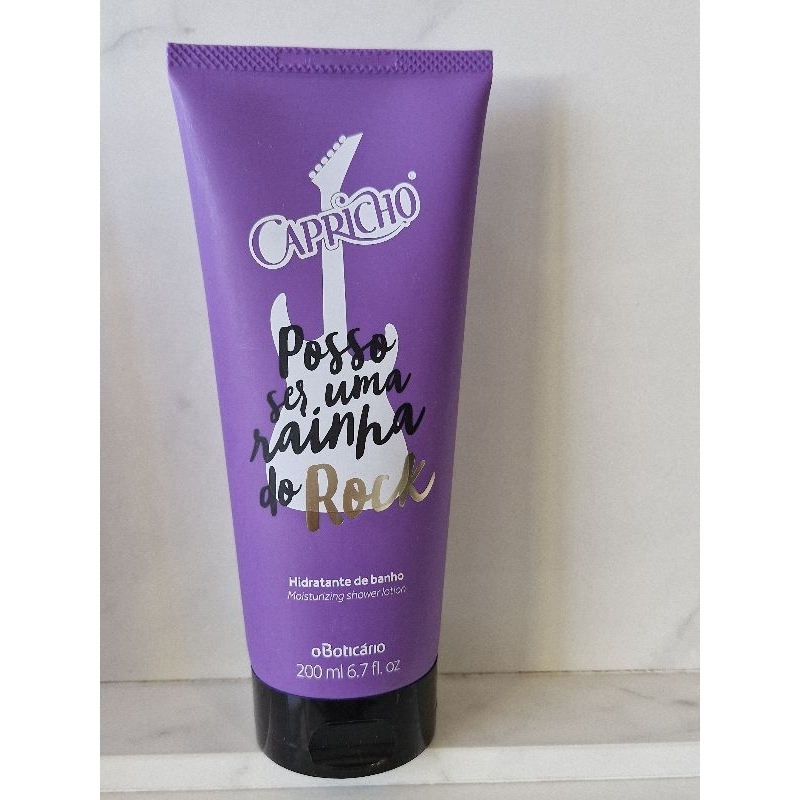 CAPRICHO ROCK  200ML  HIDRATANTE  DE BANHO - DESCONTINUADO OBOTICÁRIO.