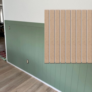 Kit 55 Ripas Mdf Cru Painel 90x9 Madeira Ripado Shiplap Decoração Parede Quarto Sala Decorativo em Oferta na Shopee