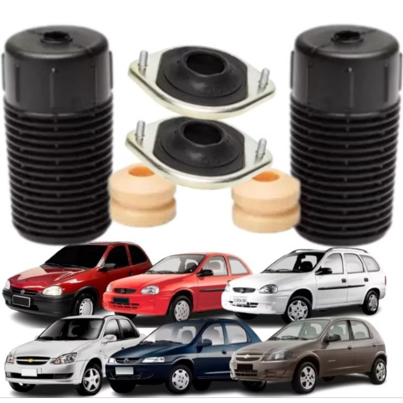 Kit Batente Coxim Amortecedor Dianteiro GM – Compatível com Corsa, Celta e Prisma.