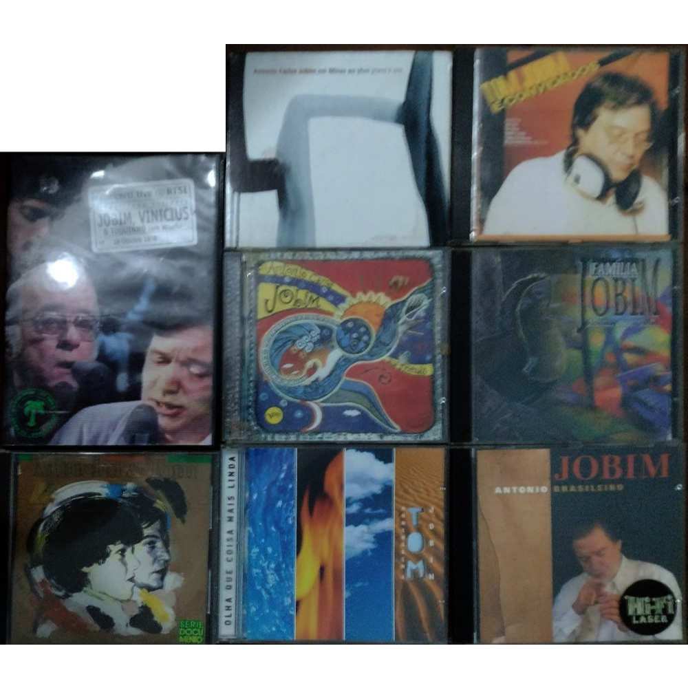 DVD + 7 CDs Tom Jobim - Miucha e Tom + Piano e Voz + Convidados e mais