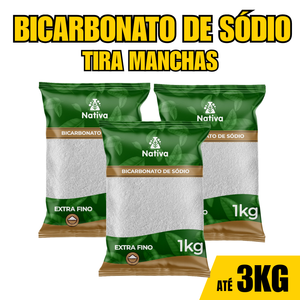 Bicarbonato de Sódio Premium 100% Puro até 3KG em Oferta na Shopee