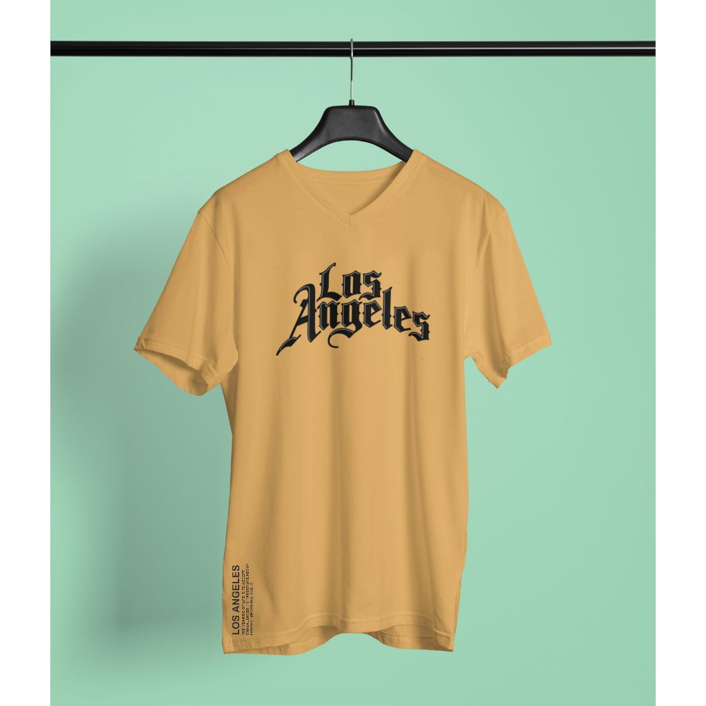 Camiseta Casual, Los Angeles, Camisa masculina casual, Camiseta da Moda