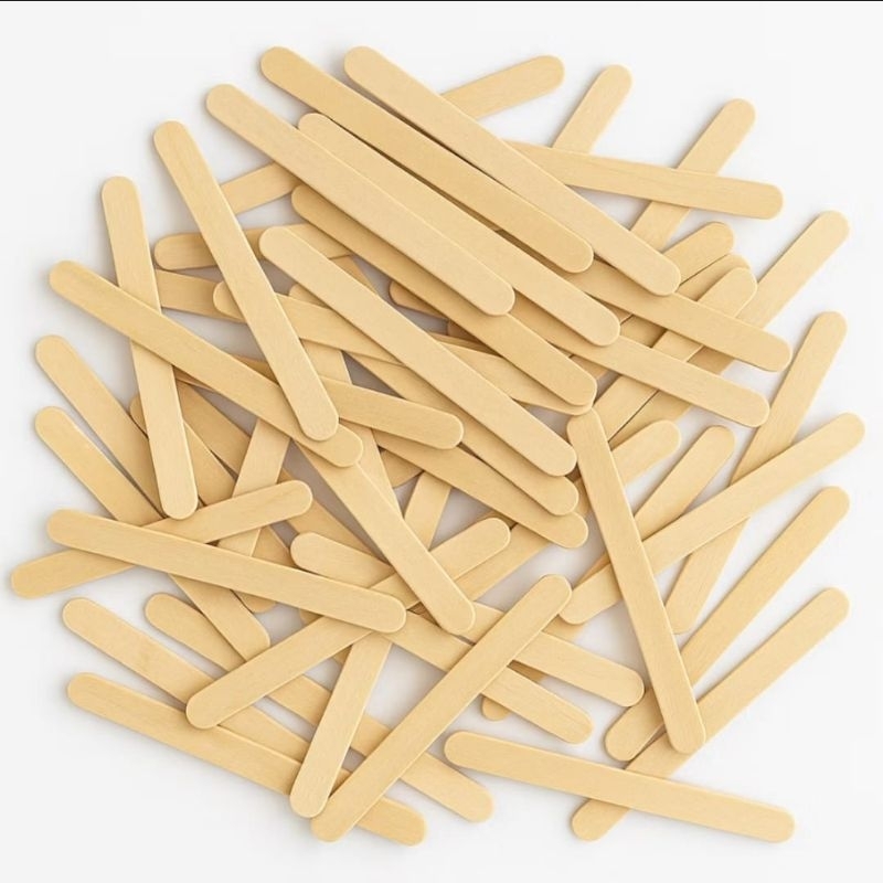 Palito de Picolé Ponta Arredondada/Quadrada | Artesanato, Depilação, Escolar e Mais em Oferta na Shopee