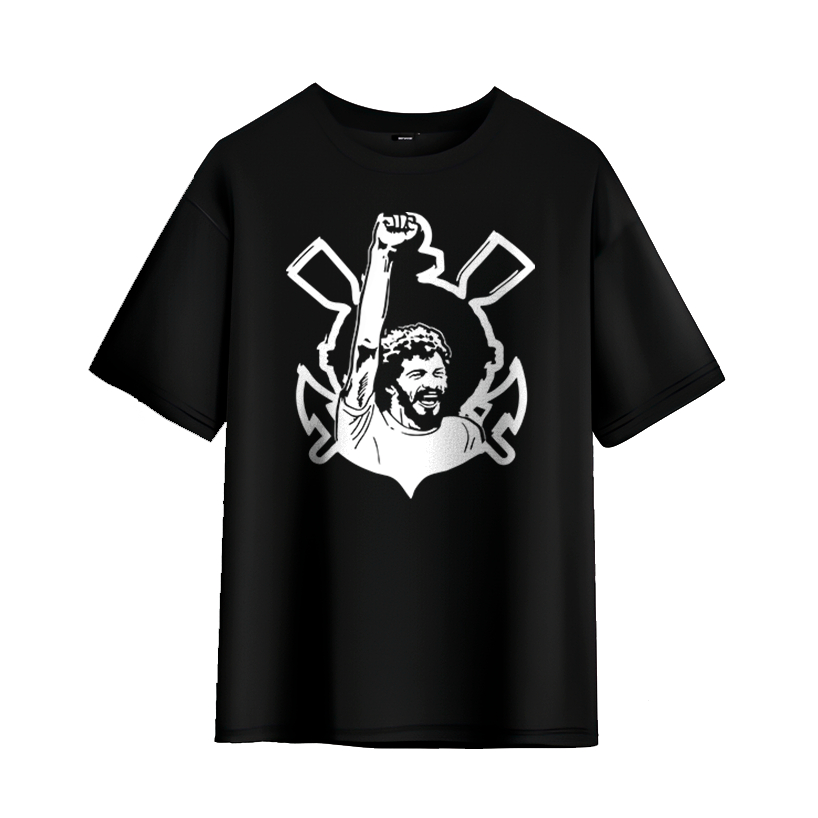 Camiseta Futebol Sócrates Idolo esporte streetwear unissex 100% Algodão - Envio Rápido em Oferta na Shopee