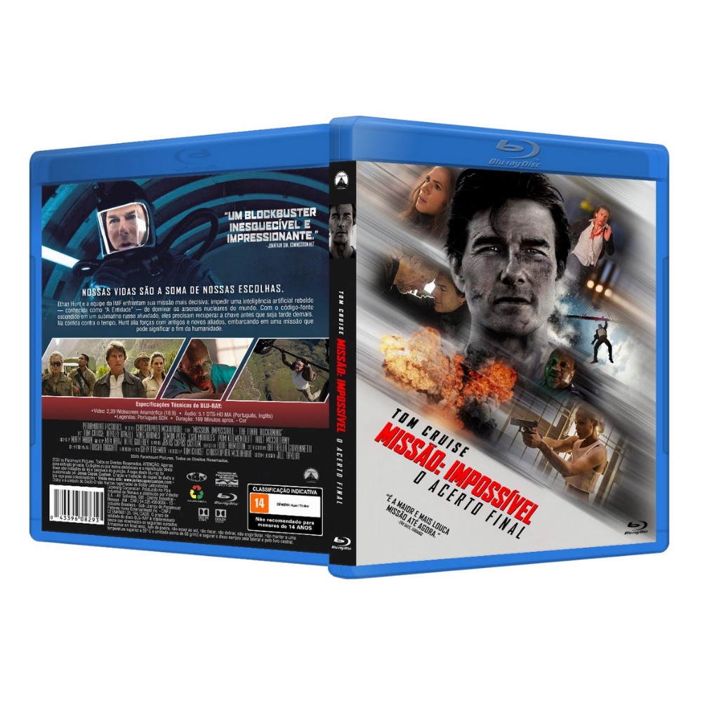 Blu-ray: Missão Impossivel 8 - O Acerto Final DUB/LEG [PERSONALIZADO]