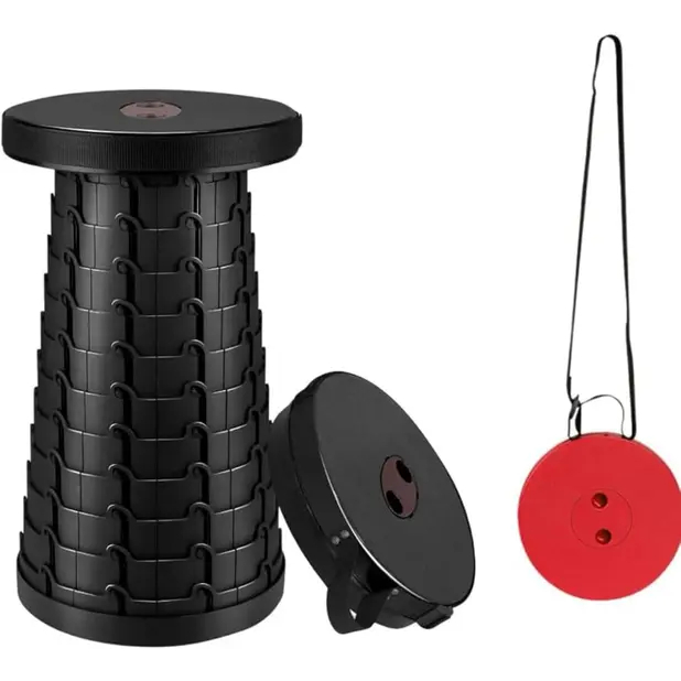 Banqueta Banco Retrátil Portátil Camping Ajustável