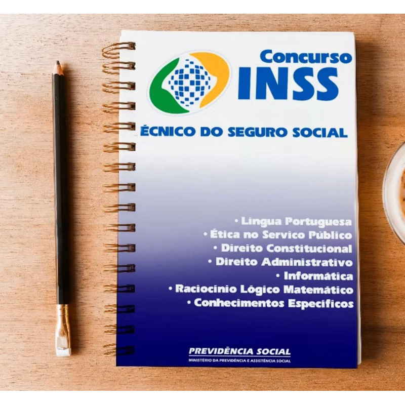 Imagem Apostila Concurso INSS 2025 Oficial-Criado Pela Banca