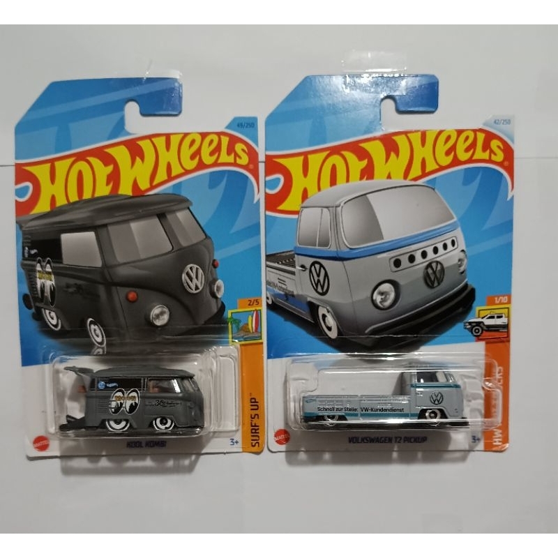 hot Wheels kool Kombi e caminhonete Volkswagen Mattel.