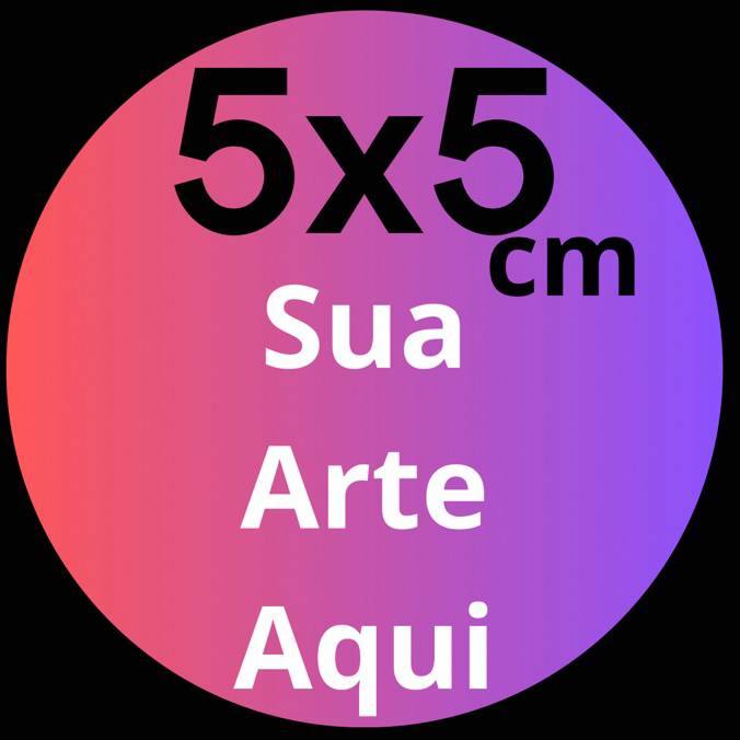 Adesivo logo Personalizado 5x5 Alta Definição 100 unidades até 2 artes Cha Revelação chá de bebê em Oferta na Shopee