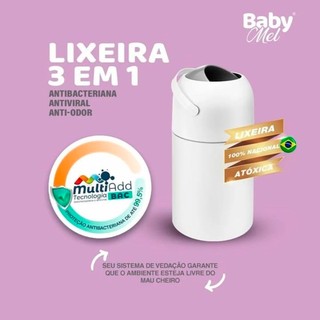 Lixeira Antiodor Quarto Bebê Lixo Magico Anti-Odor Fraldas Resíduos Pet Banheiro Cozinha Anti Odor Baby Mel