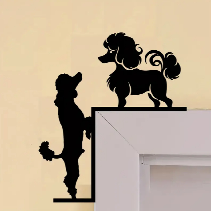 Decoração Canto de Porta CACHORROS/ Decoração Criativa Para Casa / Decoração Porta /Parede