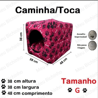 Cama Toca  Iglu P, M, G para cães ou gatos em Oferta na Shopee