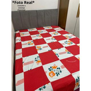 Colcha Retalhos Artesanal Casal - Dupla face e Antialérgico Promoção em Oferta na Shopee