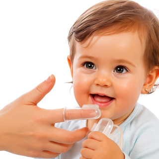 Escova Massageadora de Silicone para Bebês – Kit com 2 Unidades em Oferta na Shopee